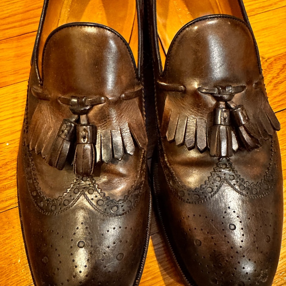 Men's Brown Leather Loafers
